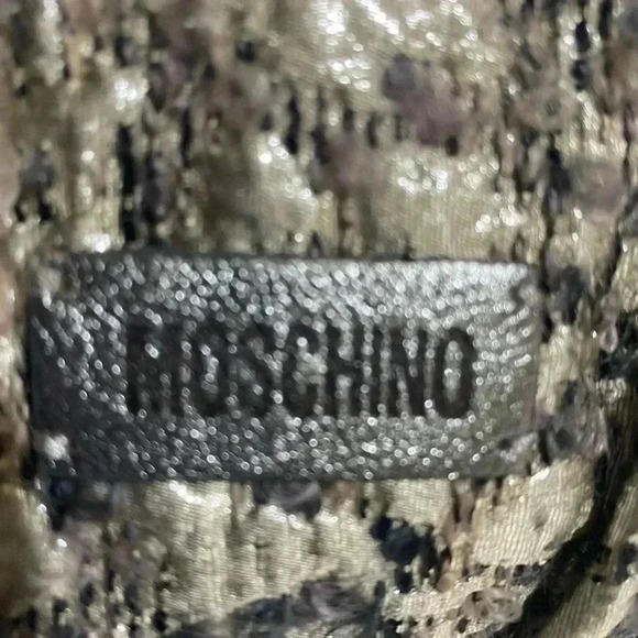 Moschino beige/grey woven satchel handbag - Picture 8 of 14